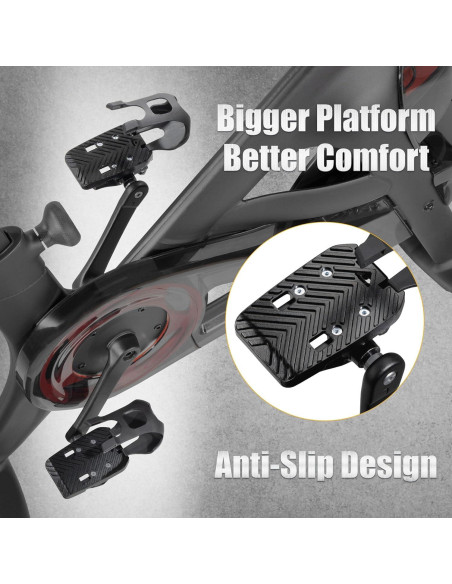 Cestas para dedos CyclingDeal para pedales Peloton - Doble función