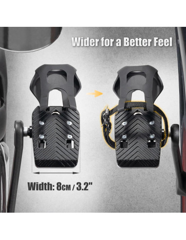 Cestas para dedos CyclingDeal para pedales Peloton - Doble función