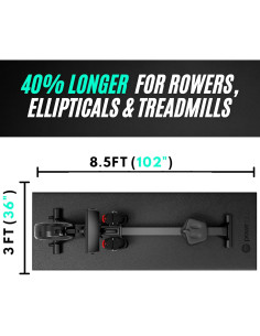 Alfombrilla de Ejercicio Powr Labs 259x91 cm Antideslizante 2