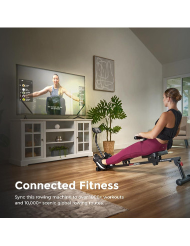 Máquina de Remo Compacta Sunny Health & Fitness SF-RW1205SMART