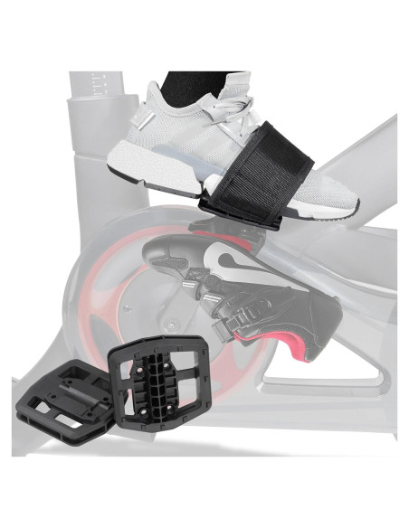 Pedales de Plataforma Strap-in CyclingDeal para Bicicleta Peloton