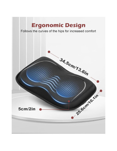 Cojin de Asiento Fitense para Maquina de Remo Concept 2 - Antideslizante