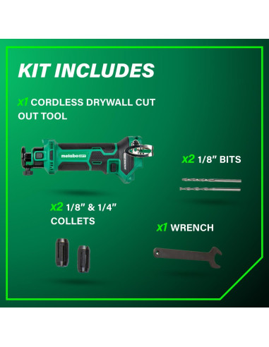 Cortadora de Panel de Yeso Inalámbrica Metabo HPT 18V 28000 RPM