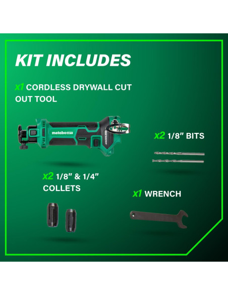 Cortadora de Panel de Yeso Inalámbrica Metabo HPT 18V 28000 RPM