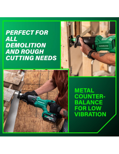 Sierra Recíproca Inalámbrica Metabo HPT 18V CR18DBQ4 3000 SPM
