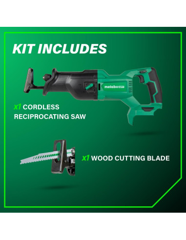 Sierra Recíproca Inalámbrica Metabo HPT 18V CR18DBQ4 3000 SPM