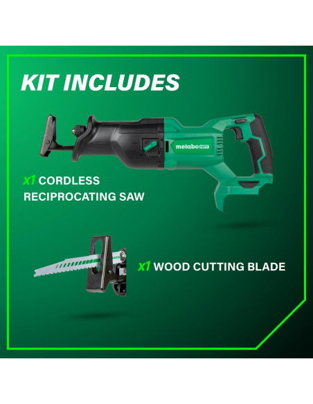 Sierra Recíproca Inalámbrica Metabo HPT 18V CR18DBQ4 3000 SPM
