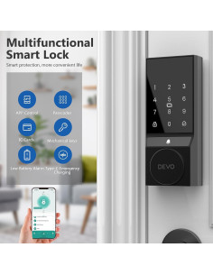 Cerradura Inteligente Devo G4 Bluetooth con Teclado Táctil 2