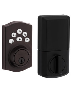 Cerradura Electrónica Kwikset Powerbolt 240 Bronce Veneciano