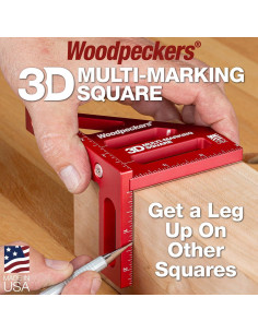 Escuadra de Marcado Múltiple 3D Woodpeckers - Aluminio, Precisión 2
