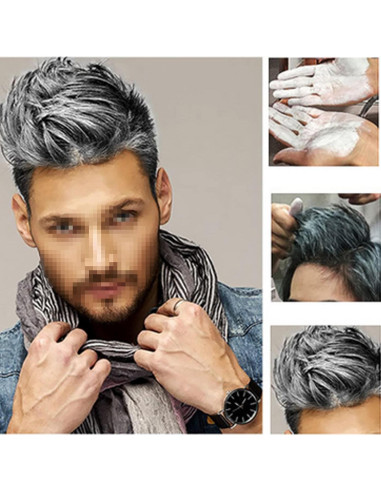 Cera de Color Blanco Temporal para Cabello HTRUIYA 120g
