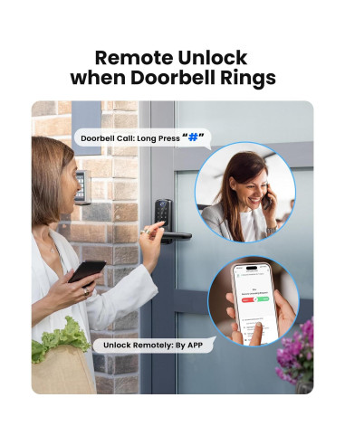 Cerradura Inteligente SohoTeco B07 WiFi y Huella Dactilar