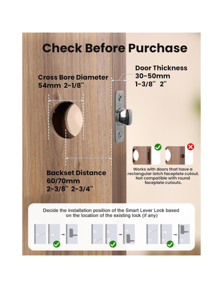 Cerradura Inteligente SohoTeco B07 WiFi y Huella Dactilar