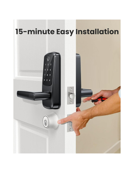 Cerradura Inteligente SohoTeco B07 WiFi y Huella Dactilar