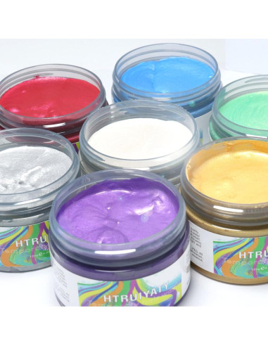 Cera de Color Blanco Temporal para Cabello HTRUIYA 120g