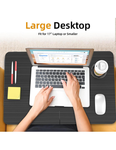 Escritorio Plegable para Laptop BUYIFY Negro 59x40 cm