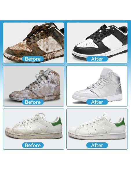 Kit de Limpiador de Zapatos MiotuHome - 250ml con Cepillos y Toalla