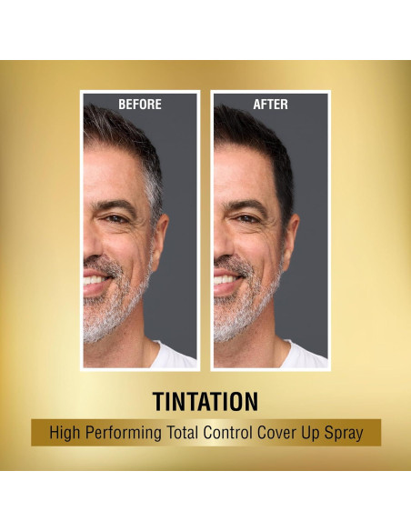 Spray Color Temporal para Cabello KISS 80g - Negro, Cobertura Raíces Grises