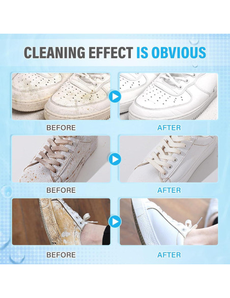 Kit de Limpiador de Zapatos YKDILYHH 200ml con Cepillo y Toalla
