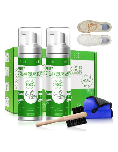 Kit Limpiador de Zapatos Tudepz 200ml - Espuma Rápida y Efectiva