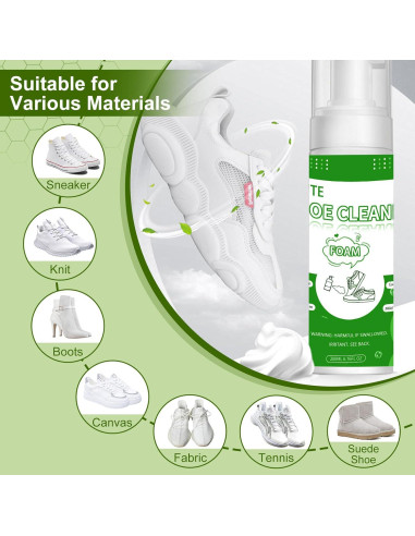 Kit Limpiador de Zapatos Tudepz 200ml - Espuma Rápida y Efectiva