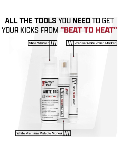 Kit de Blanqueador de Zapatos Factory Laced - Retoque y Marcadores