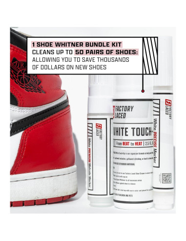 Kit de Blanqueador de Zapatos Factory Laced - Retoque y Marcadores
