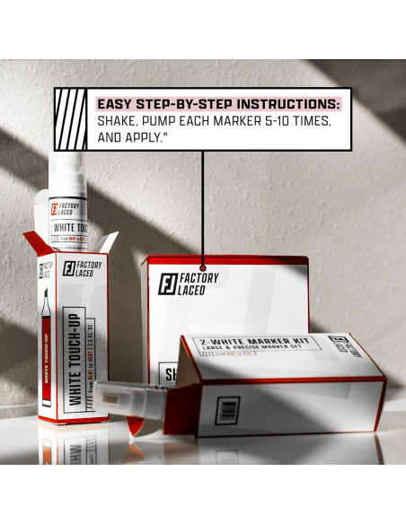 Kit de Blanqueador de Zapatos Factory Laced - Retoque y Marcadores