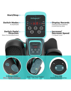 Máquina Elíptica de Escritorio Rollingsurfer EM-02 Verde Compacta 2