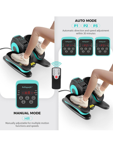 Máquina Elíptica de Escritorio Rollingsurfer EM-02 Verde Compacta