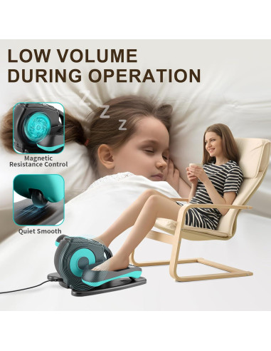 Máquina Elíptica de Escritorio Rollingsurfer EM-02 Verde Compacta