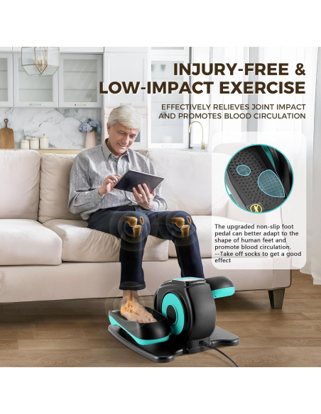 Máquina Elíptica de Escritorio Rollingsurfer EM-02 Verde Compacta