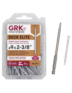 Sujetador de Deck Oculto GRK 10923 100 Unidades 6.03x0.61cm