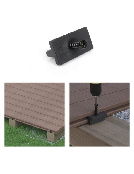 Muzata Sujetadores Ocultos para Deck 750PCS M029 Negro