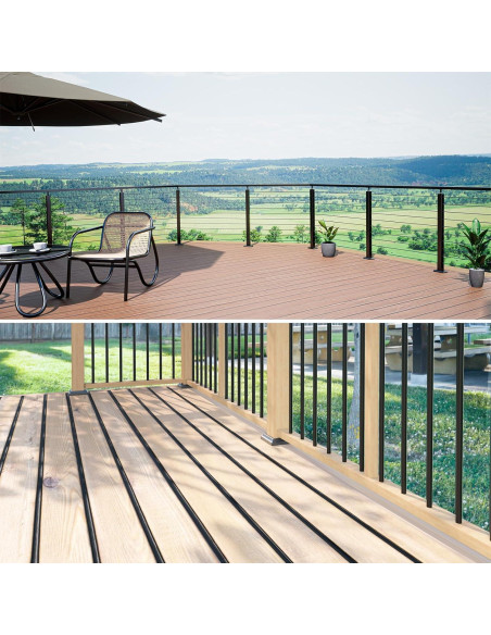 Muzata Sujetadores Ocultos para Deck 750PCS M029 Negro