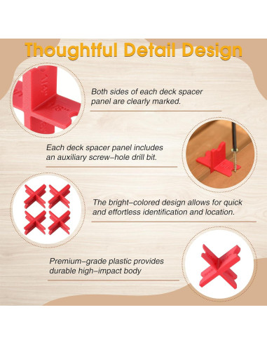 Espaciadores de Deck Saillong 4 Piezas 1.59 a 6.35 mm