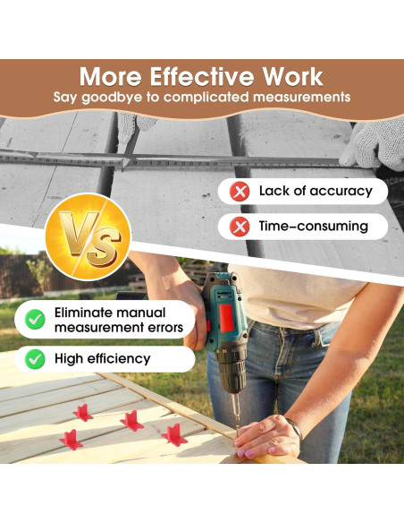 Espaciadores de Deck Saillong 4 Piezas 1.59 a 6.35 mm