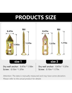 Kit de Anclajes y Tornillos Autoperforantes TriLnno 20 Pzas 2