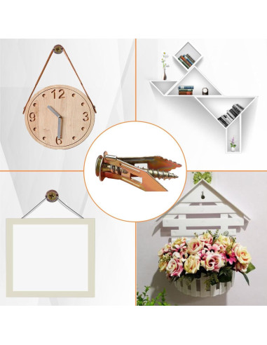 Kit de Anclajes y Tornillos Autoperforantes TriLnno 20 Pzas