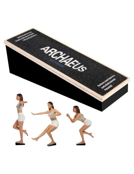 Tablero de Equilibrio Atlético ARCHAEUS Negro 33x11.9 cm