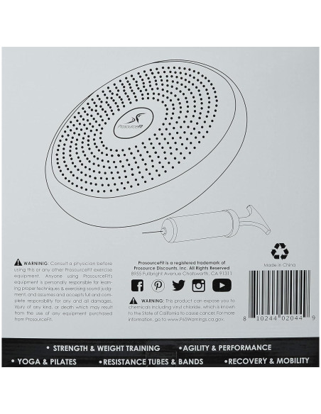 Disco de Equilibrio ProsourceFit 35.56 cm con Bomba - Púrpura