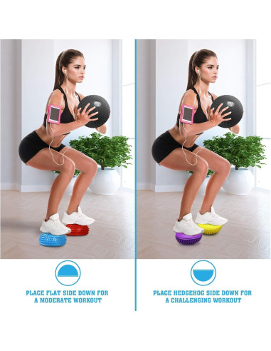 Set de 6 Podios de Equilibrio Erizo Yes4All con Bomba