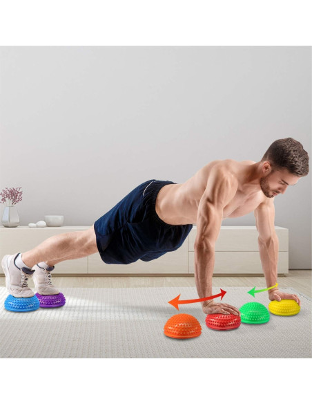 Set de 6 Podios de Equilibrio Erizo Yes4All con Bomba