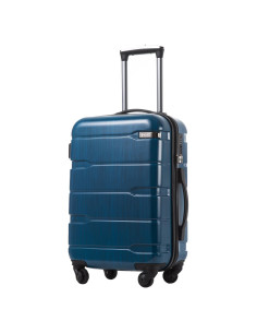 Maleta Coolife Spinner 20" con cerradura TSA Azul Caribe