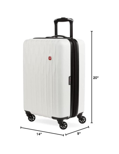 Equipaje Duro Expandible SwissGear 8018 20" Blanco 50.8 cm