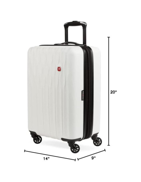 Equipaje Duro Expandible SwissGear 8018 20" Blanco 50.8 cm