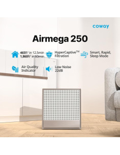 Purificador de Aire Coway Airmega 250 para Habitaciones 86.1 m 2