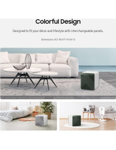 Purificador de Aire Samsung Bespoke Cube HEPA 35W Gris 2