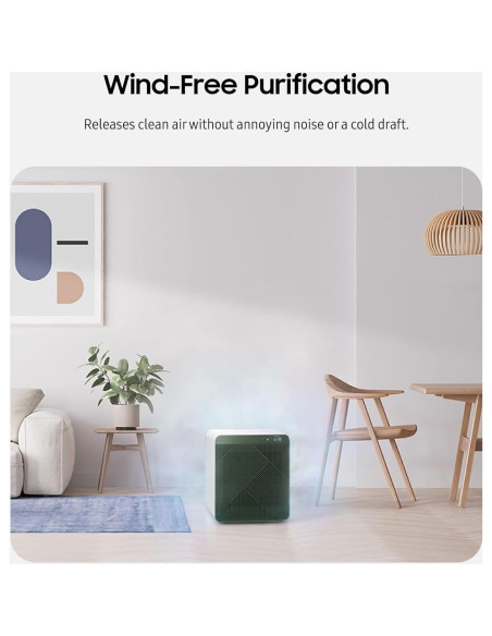 Purificador de Aire Samsung Bespoke Cube HEPA 35W Gris