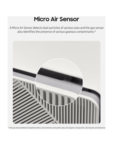 Purificador de Aire Samsung Bespoke Cube HEPA 35W Gris